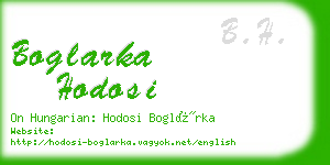 boglarka hodosi business card